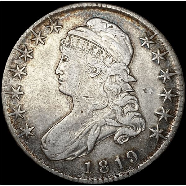 1819 Capped Bust Half Dollar LIGHTLY CIRCULATED