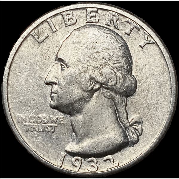 1932-S Washington Silver Quarter NEARLY UNCIRCULAT