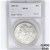 Image 1 : 1883-CC Morgan Silver Dollar SEGS MS62