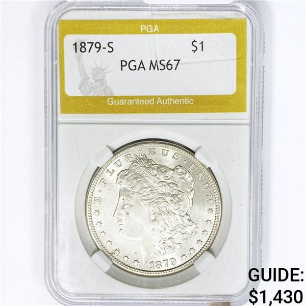 1879-S Morgan Silver Dollar PGA MS67