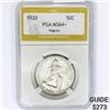 Image 1 : 1920 Pilgrim Half Dollar PGA MS64+