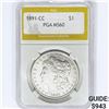 Image 1 : 1891-CC Morgan Silver Dollar PGA MS60