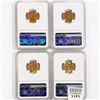 Image 2 : 1947-S Set (4) Wheat Cent NGC MS66 RD
