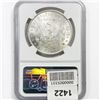 Image 2 : 1883-CC Morgan Silver Dollar NGC MS64