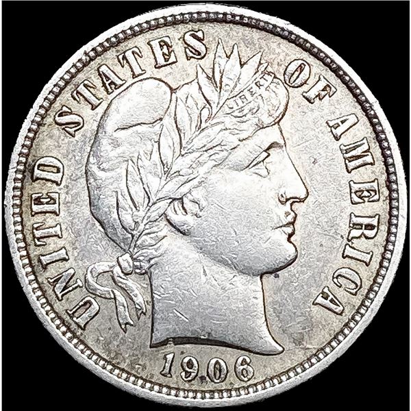 1906 Barber Dime UNCIRCULATED