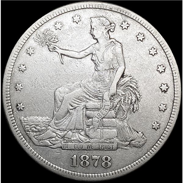 1878-S Silver Trade Dollar NEARLY UNCIRCULATED