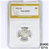 Image 1 : 1912-D Barber Dime PGA MS65