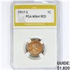 Image 1 : 1917-S Wheat Cent PGA MS64 RED