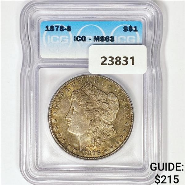 1878-S Morgan Silver Dollar ICG MS63