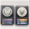 Image 2 : 2013-W Set (2) Silver Eagle NGC SP70, PF70 One Rev