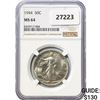 Image 1 : 1944 Walking Liberty Half Dollar NGC MS64