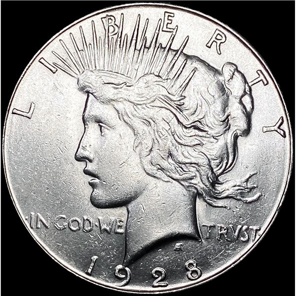 1928-S Silver Peace Dollar NEARLY UNCIRCULATED