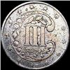 Image 2 : 1854 Silver Three Cent CLOSELY UNCIRCULATED