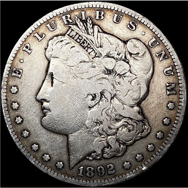 1892-CC Morgan Silver Dollar LIGHTLY CIRCULATED