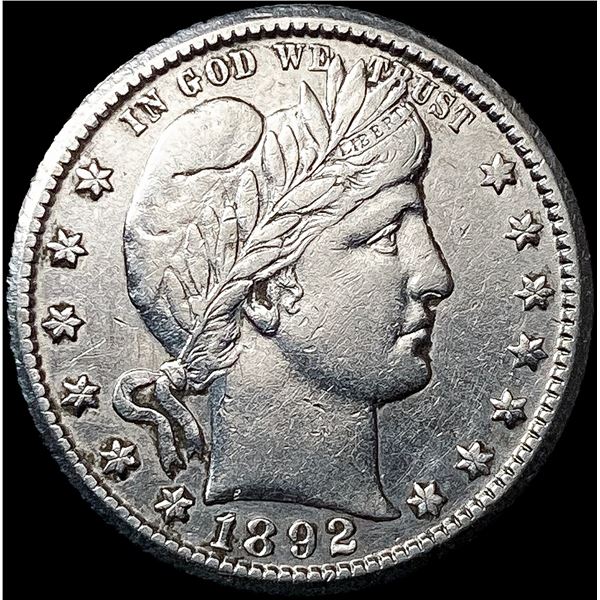 1892-O Barber Quarter CLOSELY UNCIRCULATED