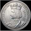 Image 1 : 1893 Isabella Silver Quarter UNCIRCULATED