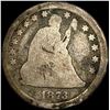 Image 1 : 1873 Seated Liberty Quarter NICELY CIRCULATED