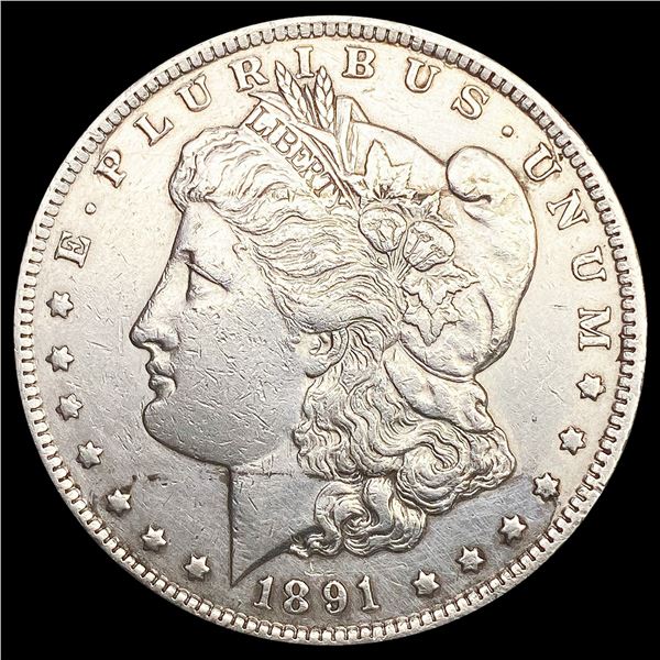 1891-CC Morgan Silver Dollar NEARLY UNCIRCULATED