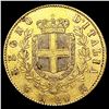 Image 2 : 1865 Italy .1867oz Gold 20 Lire CLOSELY UNCIRCULAT