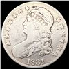 Image 1 : 1831 Capped Bust Half Dollar NICELY CIRCULATED