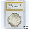 Image 1 : 1921-D Morgan Silver Dollar PGA MS64