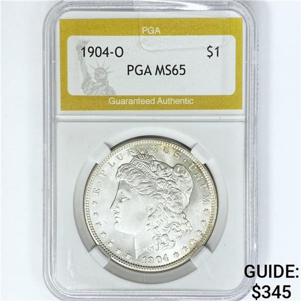 1904-O Morgan Silver Dollar PGA MS65