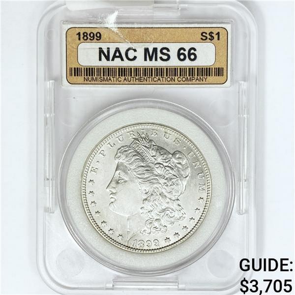 1899 Morgan Silver Dollar NAC MS66