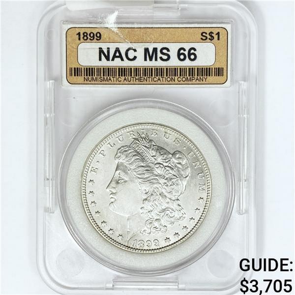 1899 Morgan Silver Dollar NAC MS66