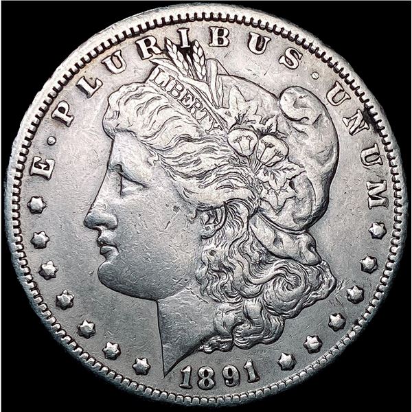 1891-CC Morgan Silver Dollar NEARLY UNCIRCULATED