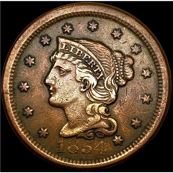 1854 Large Cent CLOSELY UNCIRCULATED