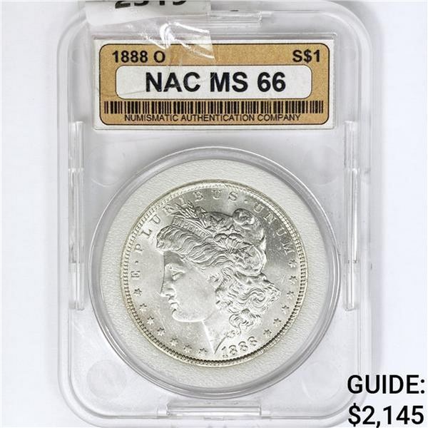 1888-O Morgan Silver Dollar NAC MS66