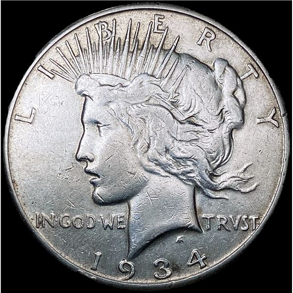 1934-S Silver Peace Dollar LIGHTLY CIRCULATED