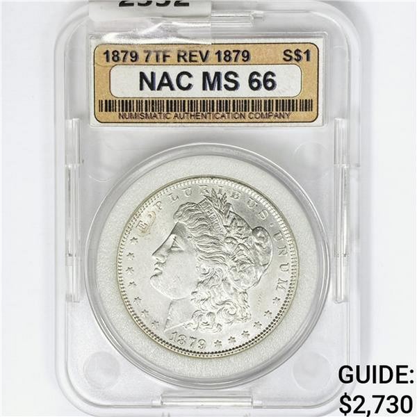 1879 7TF Morgan Silver Dollar NAC MS66 REV 79