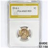 Image 1 : 1918-S Wheat Cent PGA MS65 RED