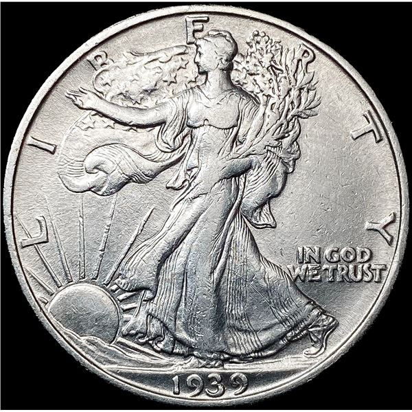 1939-S Walking Liberty Half Dollar CLOSELY UNCIRCU