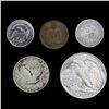 Image 2 : (5) Varied US Coinage (1835, 1837, 1907, 1920, 194