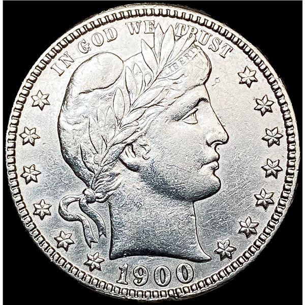 1900-S Barber Quarter CLOSELY UNCIRCULATED