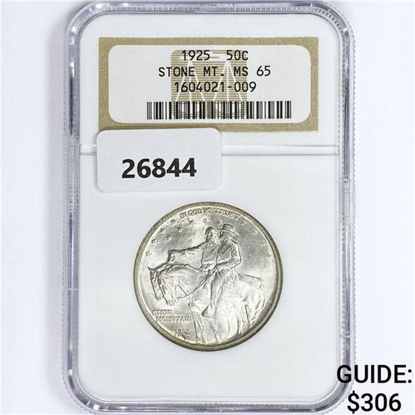 1925 Stone Mountain Half Dollar NGC MS65