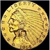 Image 1 : 1914 $2.50 Gold Quarter Eagle CLOSELY UNCIRCULATED