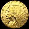 Image 1 : 1908 $2.50 Gold Quarter Eagle CLOSELY UNCIRCULATED