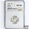 Image 1 : 1940 Mercury Silver Dime NGC MS64