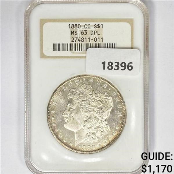 1880-CC Morgan Silver Dollar NGC MS63 DPL