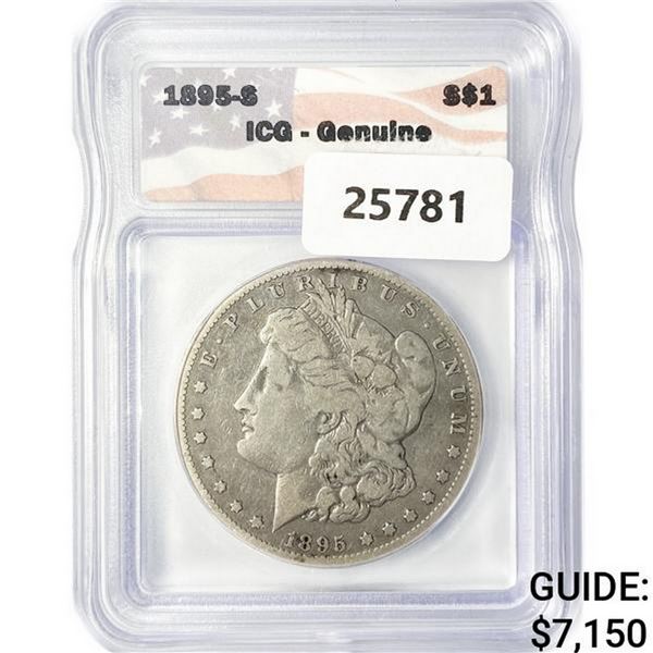 1895-S Morgan Silver Dollar ICG