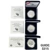 Image 1 : 2015-2017 US Mint Commemorative Coin (3 Coins)