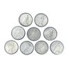 Image 2 : 1927-1935 Silver Peace Dollars (9 Coins)