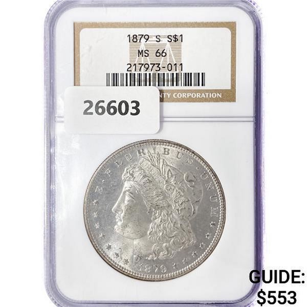 1879-S Morgan Silver Dollar NGC MS66