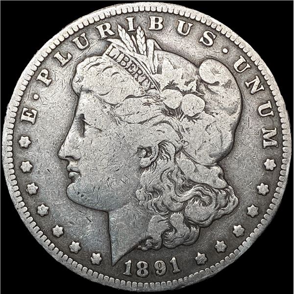 1891-CC Morgan Silver Dollar NICELY CIRCULATED