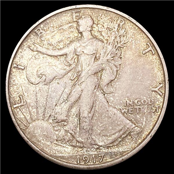 1917-S Walking Liberty Half Dollar LIGHTLY CIRCULA