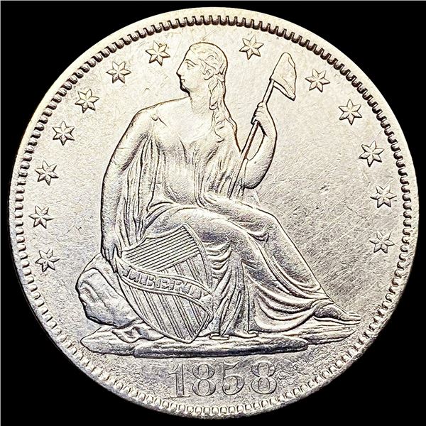 1858-O Seated Liberty Half Dollar UNCIRCULATED