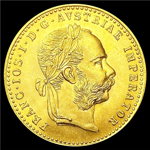 1915 Austria .1107oz Gold 1 Ducat GEM BU